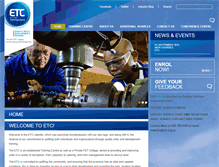 Tablet Screenshot of etc.org.za